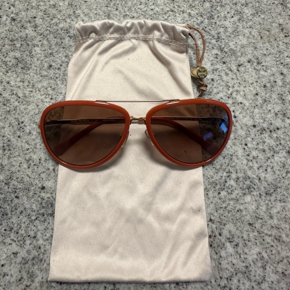 Tory Burch TY6025 204/13 Women’s Sunglasses in Orange with Gold Hardware - Picture 12 of 12
